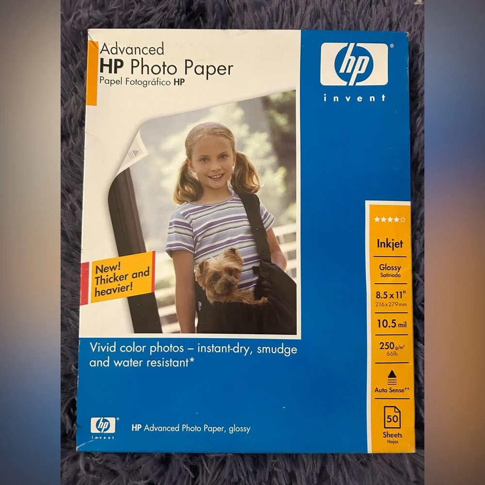 HP Glossy Photo paper 50 sheets in box